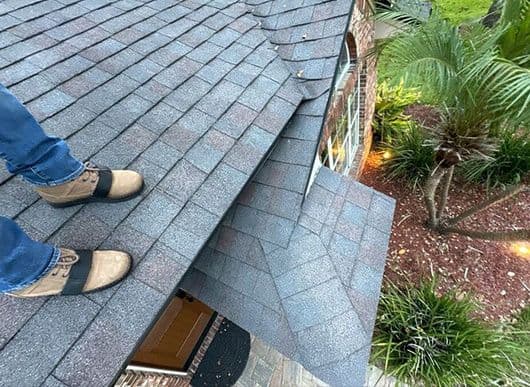 edge of roof